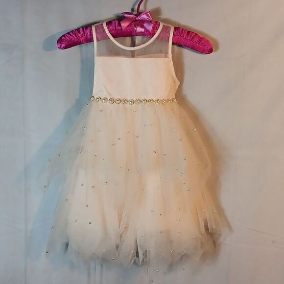 American Princess Satin Beaded Dress - Picture 1 of 9